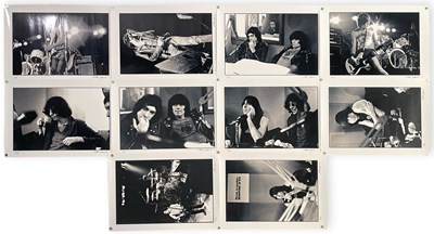 Lot 391 - PETER COOK - A FULL SET OF NINE SIGNED LIMITED EDITION PHOTOGRAPHS - THE RAMONES.