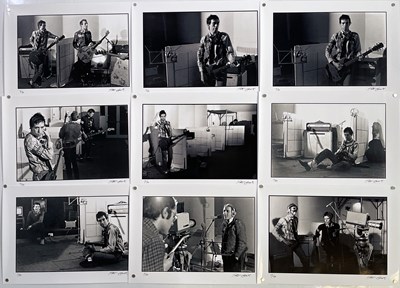 Lot 422 - THE CLASH - A FULL SET OF 17 LIMITED EDITION PHOTOGRAPHS BY PETER COOK.