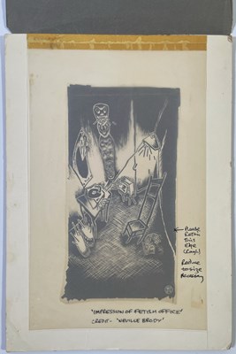 Lot 393 - THROBBING GRISTLE / CABARET VOLTAIRE ETC - ORIGINAL NEVILLE BRODY ARTWORK FOR FETISH RECORDS.