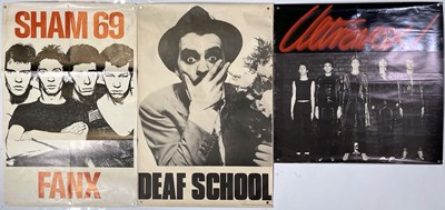 Lot 321 - PUNK POSTERS - ULTRAVOX / DEAF SCHOOL / SHAM 69.