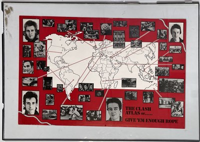 Lot 425 - THE CLASH - GIVE EM ENOUGH ROPE POSTER.