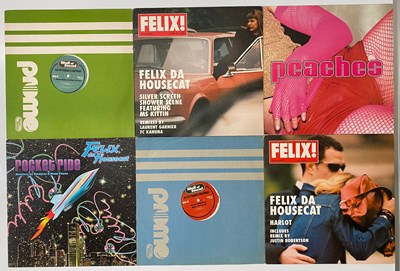 Lot 665 - ELECTROCLASH - HOUSE - 12" SINGLE COLLECTION - FISCHERSPOONER, FELIX DA HOUSECAT, PEACHES