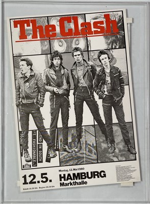 Lot 427 - THE CLASH - ORIGINAL HAMBURG CONCERT POSTER.