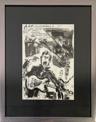 Lot 431 - RAY LOWRY (1944-2008) ORIGINAL CLASH ARTWORK.