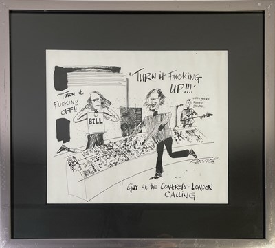 Lot 432 - RAY LOWRY (1944-2008) ORIGINAL CLASH ARTWORK.