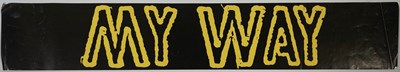 Lot 496 - SEX PISTOLS - GREAT ROCK N ROLL SWINDLE 'MY WAY' PROMOTIONAL BANNER.