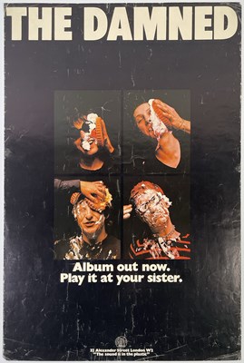 Lot 325 - THE DAMNED - ORIGINAL DAMNED DAMNED DAMNED ALBUM PROMO POSTER.
