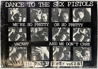 Lot 501 - SEX PISTOLS - PRETTY VACANT 1977 POSTER.