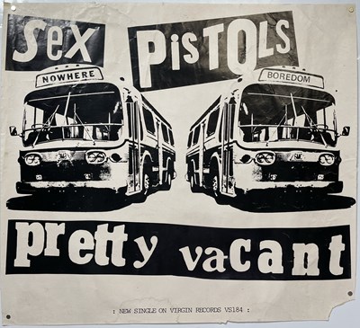 Lot 504 - SEX PISTOLS - ORIGINAL PRETTY VACANT POSTER.