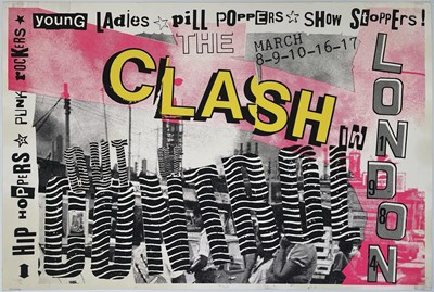Lot 435 - THE CLASH - ORIGINAL 1984 'OUT OF CONTROL' POSTER.