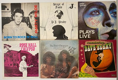 Lot 730 - VARIOUS SIGNED LPS - INCLUDING PETER GABERIEL, DAVE BERRY, P.J. PROBY + MORE