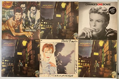 Lot 732 - GLAM LEGENDS LP COLLECTION - DAVID BOWIE, QUEEN, T-REX + MORE - EARLY UK PRESS