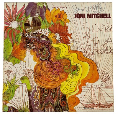 Lot 179 - JONI MITCHELL - SIGNED COPY OF 'SONG TO A SEAGULL'.
