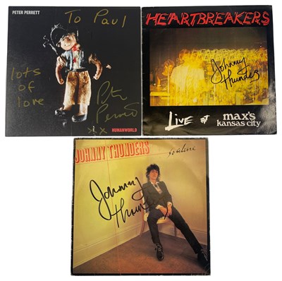 Lot 383 - PUNK SIGNED LPS - JOHNNY THUNDERS AND THE HEARTBREAKERS.