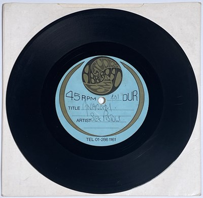 Lot 245 - SEX PISTOLS - 1976 'ANARCHY IN THE UK 7" ABBEY ROAD STUDIOS ACETATE
