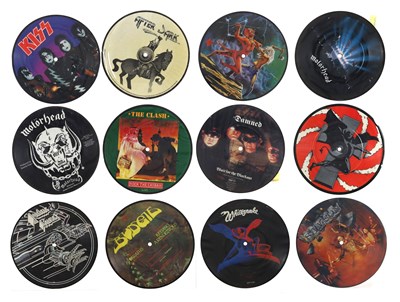 Lot 681 - HEAVY METAL - PUNK -ROCK - DISCO - 7" PICTURE DISC COLLECTION - KISS, IRON MAIDEN, B52'S