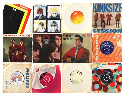 Lot 686 - ROCK - PUNK - MIXED 7" SINGLE COLLECTION - ELVIS PRESLEY, THE KINKS, THE BEATLES