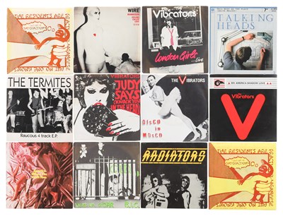 Lot 814 - PUNK / NEW WAVE - SEX PISTOLS / STRANGLERS / BANSHEES / VIBRATORS - 7" COLLECTION