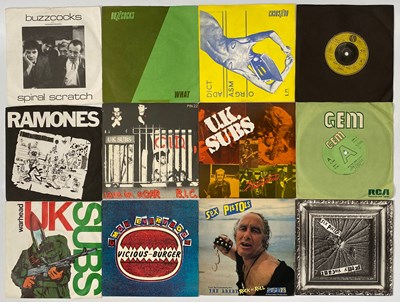 Lot 645 - UK PUNK SINGLES X 26 INC SEX PISTOLS, BUZZCOCKS