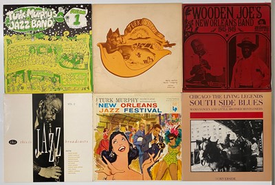 Lot 738 - LARGE SWING JAZZ BLUES NEW ORLEANS LP & COMPS - COLEMAN HAWKINS, KID ORY, WOODEN JOE