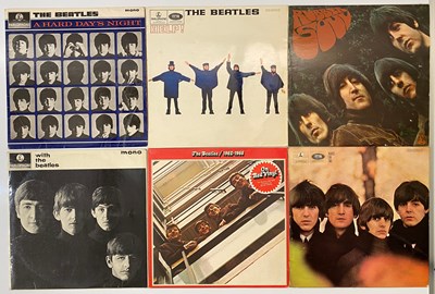 Lot 740 - THE BEATLES UK ORIGINAL/EARLY PRESS LPS - WITH RED VINYL COMP, MONO LOUD CUT + MORE