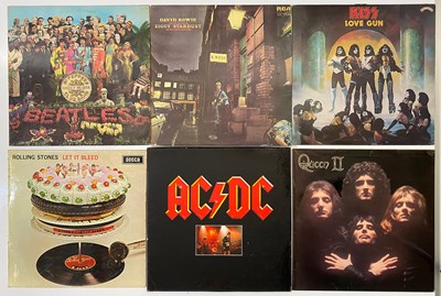 Lot 741 - ORIGINAL & EARLY PRESS LPS - CLASSIC ROCK, BEATLES, HARD ROCK, STONES, KISS, QUEEN + MORE