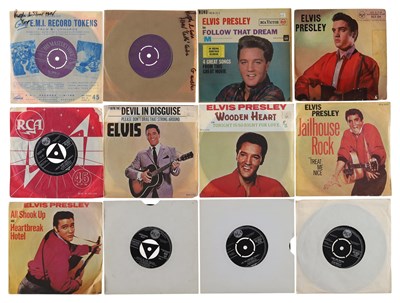 Lot 863 - ELVIS AND ROCK N ROLL LEGENDS 7" COLLECTION INCLUDING LONDON LABEL WITH TRI-CENTRES