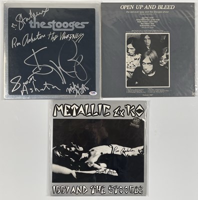 Lot 405 - PUNK - IGGY POP / STOOGES SIGNED LPS.