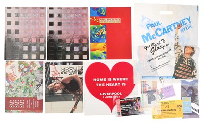 Lot 296 - THE BEATLES - PAUL MCCARTNEY MEMORABILIA INC VIP PASS.