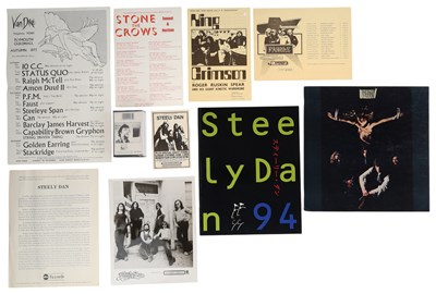Lot 38 - 1970S ROCK - MEMORABILIA INC STEELY DAN/KING CRIMSON.