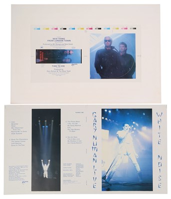Lot 418 - GARY NUMAN - PROOF SLEEVES.
