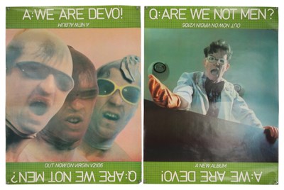 Lot 426 - DEVO - ARE WE NOT MEN PROMO POSTERS.