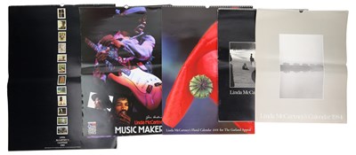 Lot 299 - THE BEATLES - LINDA MCCARTNEY DIARIES AND CALENDARS.