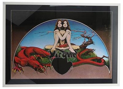 Lot 134 - ROGER DEAN - ORIGINAL BIG O VIRGIN RECORDS POSTER.