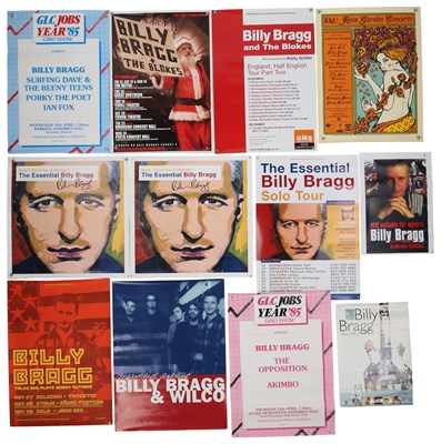 Lot 137 - BILLY BRAGG POSTERS INC SOME SIGNED.