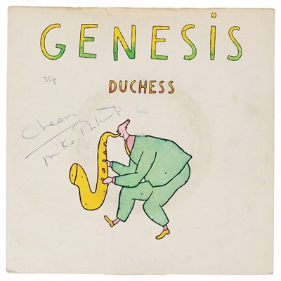 Lot 220 - GENESIS - SIGNED 7" SINGLE INNER SLEEVE.