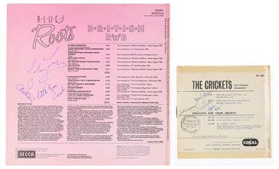 Lot 224 - BLUES / R&B / ROCK N ROLL SIGNED ITEMS INC THE CRICKETS.