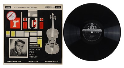 Lot 1098 - RUGGIERO RICCI - RUGGIERO RICCI SOLO RECITAL LP (SXL 2240 - UK STEREO ORIGINAL)