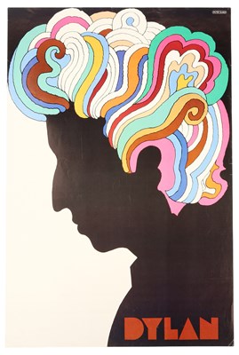 Lot 142 - BOB DYLAN - MILTON GLASER DESIGNED INSERT POSTER - RARE UNFOLDED VERSION.