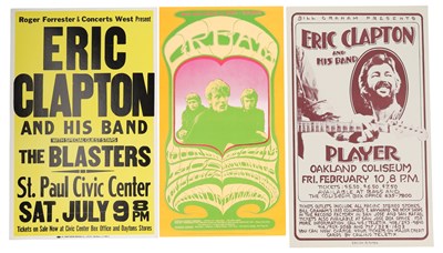Lot 144 - ERIC CLAPTON / CREAM - POSTER COLLECTION.