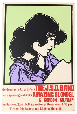 Lot 151 - AMAZING BLONDEL - JSD BAND - ORIGINAL CONCERT POSTER.