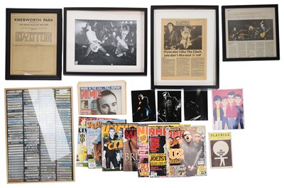 Lot 57 - MUSIC MEMORABILIA COLLECTION - BOOKS, MAGAZINES, LIVE AID POSTER AND MORE.
