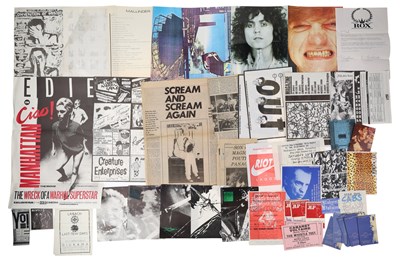 Lot 91 - 1980S FLYERS, HANDBILLS, INVITES - CABARET VOLTAIRE AND MORE.