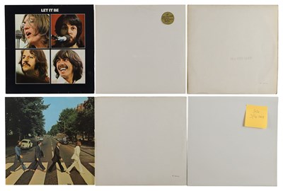 Lot 1227 - THE BEATLES LP PACK - UK & EURO PRESS WHITE ALBUM, LET IT BE, ABBEY ROAD, SGT. PEPPER