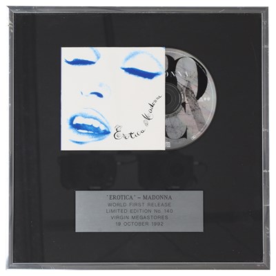 Lot 353 - MADONNA- RARE EROTICA AUSTRALIAN CD PRESENTATION.