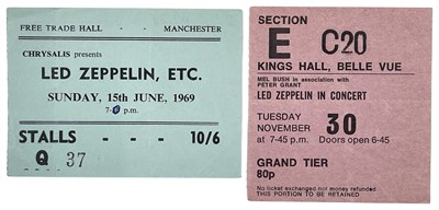 Lot 268 - LED ZEPPELIN - TICKET STUB RARITIES.