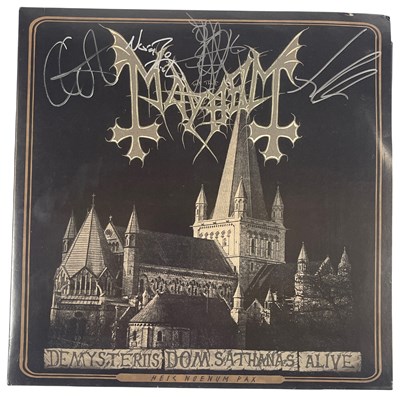 Lot 236 - BLACK METAL - SIGNED MAYHEM LP.
