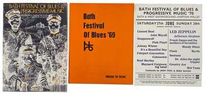 Lot 72 - BATH FESTIVAL OF BLUES - PROGRAMME AND HANDBILL.