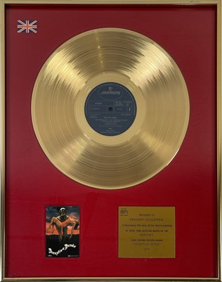 Lot 311 - 10CC - GRAHAM GOULDMAN - 'DECEPTIVE BENDS' BPI GOLD DISC AWARD