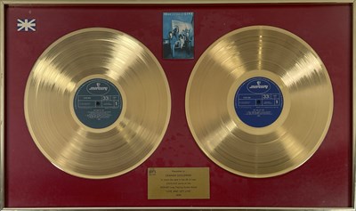 Lot 314 - 10CC - GRAHAM GOULDMAN - 'LIVE AND LET LIVE' BPI GOLD DOUBLE DISC AWARD